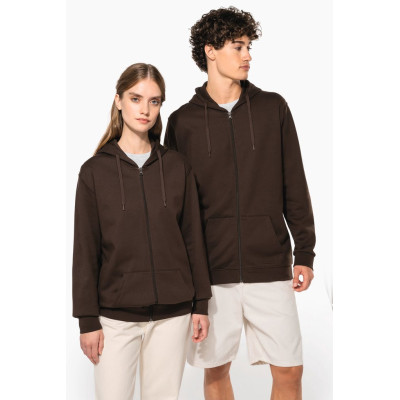 Full zip hooded sweatshirt